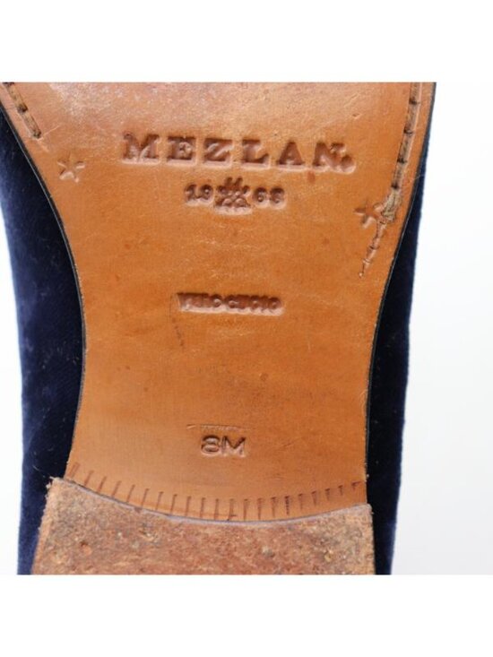 Mezlan Blue Velvet Horse Bit Loafers Men\'s US Size 8 M Slip on Dress Shoes main image 7